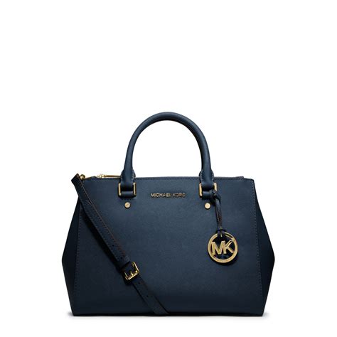 michael kors cynthia saffiano leather satchel navy blue|Michael Kors saffiano bag black.